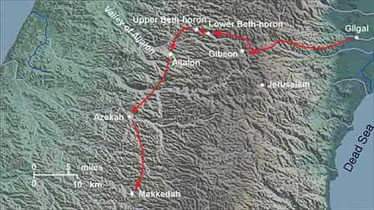 Mapa da antiga Canaa