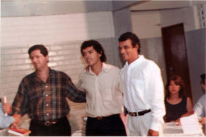 Jackson Rubem, o então deputado federal Juthay Magalhães e o então prefeito Beto Lelis - Lançamento do livro História de Irecê