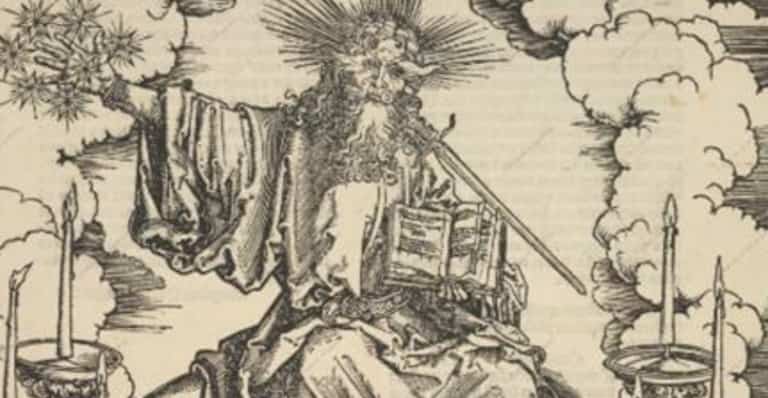 Albrecht Dürer. Detalhe do Apocalipse [Apocalipse] (série) c. 1496/1498 