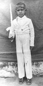Foto da primeira comunhão do Dr. José Domingos
